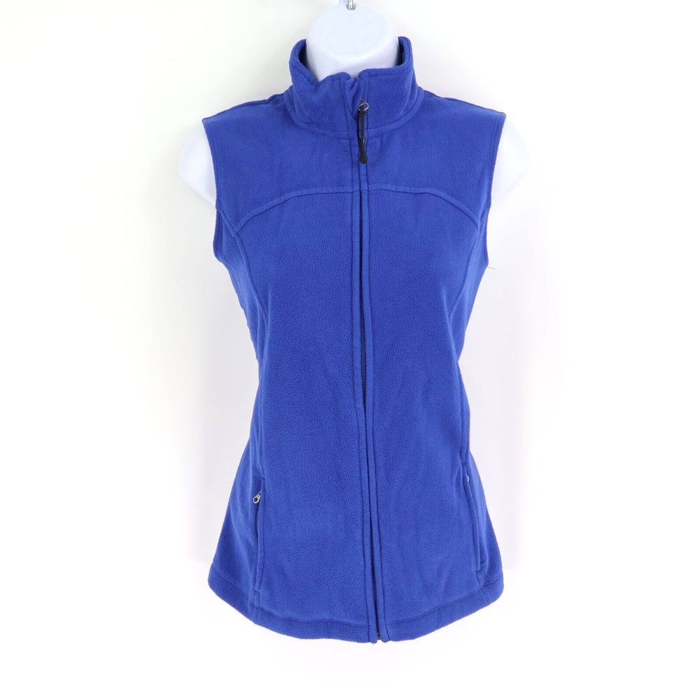 c9 by Champion Vest Full Zip Womens Sz S Blue 100% Polyester Zipped Pockets Soft
